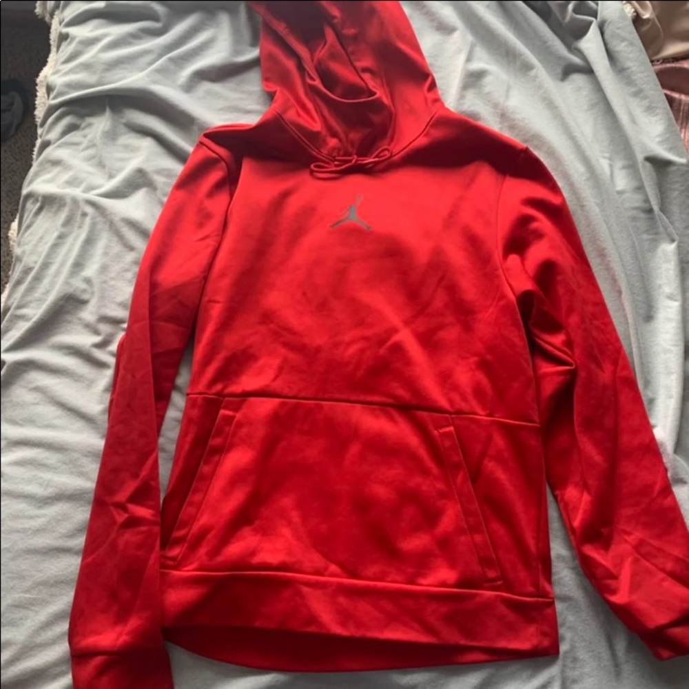 Red air Jordan hoodie mens